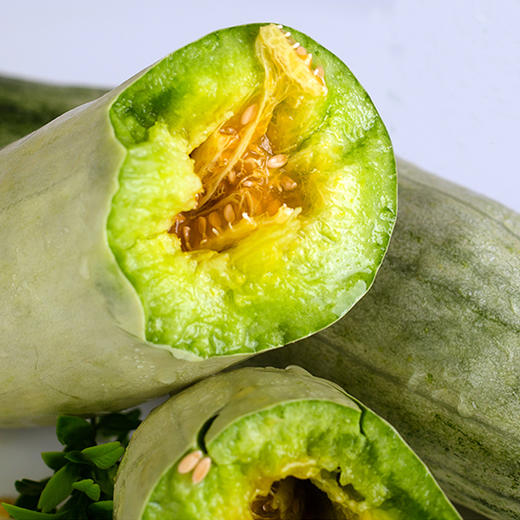 【山东.博洋61号羊角蜜瓜】果香浓郁，清甜脆爽，甘甜多汁，瓜肉香甜脆，瓜汁似蜜糖～ 商品图0