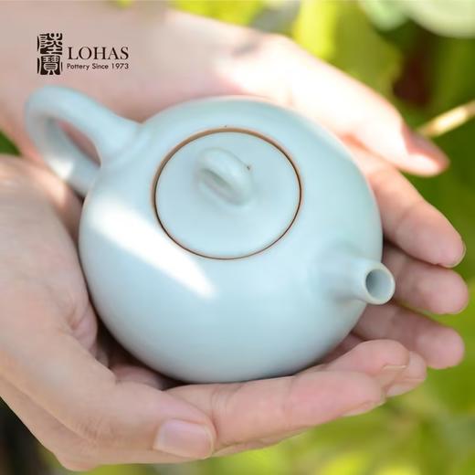 陆宝 天青汝窑茶具套组一壶六杯套装可养蝉翼开片收藏功夫茶具 商品图5