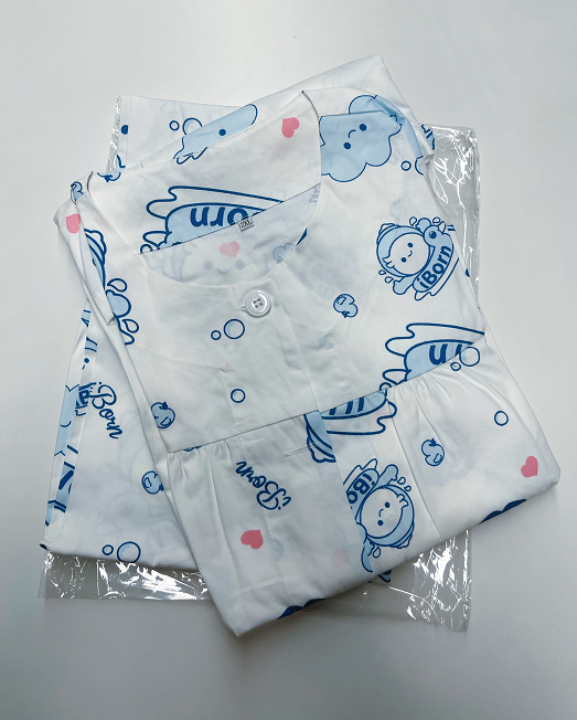 孕妇服、妈妈睡衣套装（上衣与裤子）【母婴商城】丨S-M码为粉色，L-XXL为蓝色。