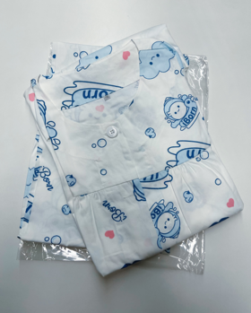 孕妇服、妈妈睡衣套装（上衣与裤子）【母婴商城】丨S-M码为粉色，L-XXL为蓝色。