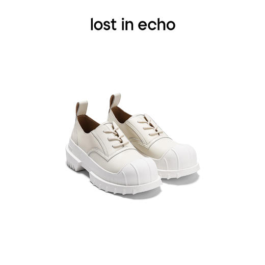 [福利价]lost in echo复古猎鸭厚底增高休闲板鞋单鞋大圆头西装鞋饼干鞋女 商品图1