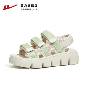 回力凉鞋女款2023年夏季新款女鞋小香风厚底魔术贴运动沙滩鞋子女WSL(WZ)-0660