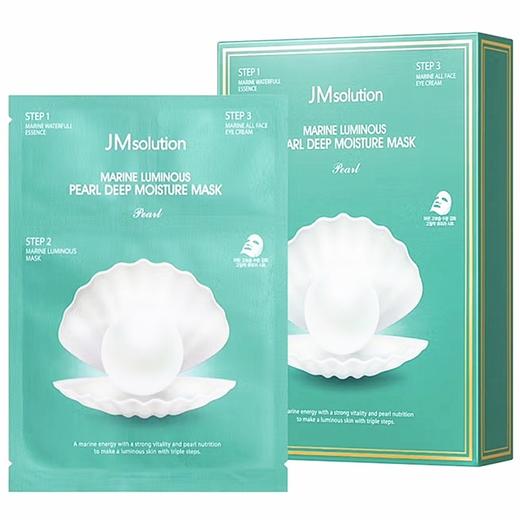 JM三部曲深海珍秘保湿面膜(30mlx10)제이엠솔루션 청광 마린 진주 딥 모이스처 마스크 商品图0