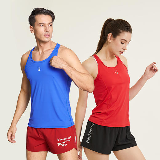【男女同款】圆领运动背心训练透气健身速干无袖情侣跑步 商品图2