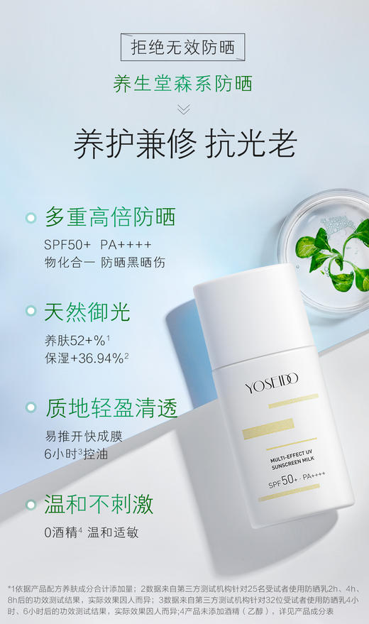 KJ 养生堂多效清透水感防晒乳  40ml 商品图1