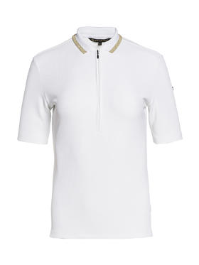 GOLDBERGH - Cassia Short Sleeve Top - White - 戈德堡 - 女装 - Polo衫 - 白色