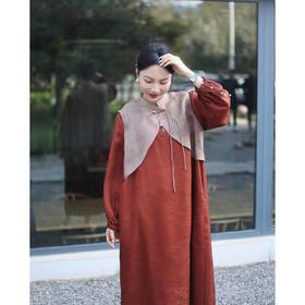 【抖音专属】发布会V领连衣裙23707120- 佛赤