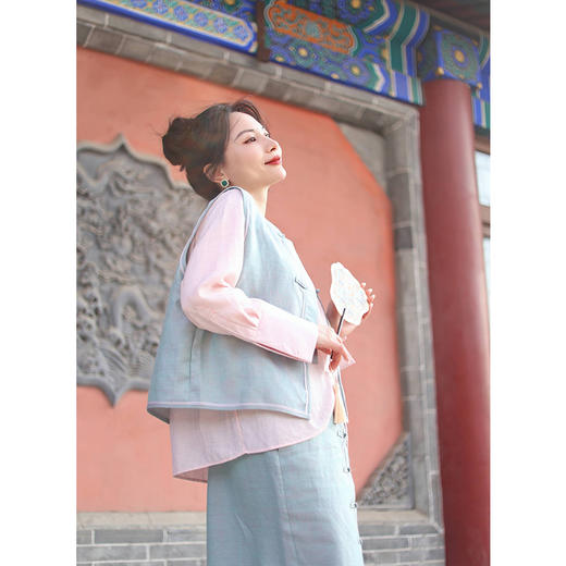 【抖音专属】发布会（圆领衬衣23710169-粉米） 商品图2