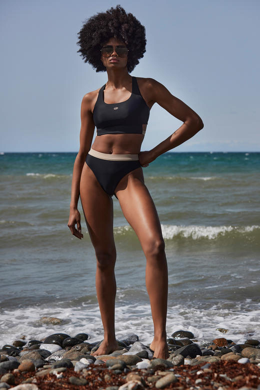 GOLDBERGH- Atlantic Swim Bra - Black - 戈德堡 - 女装 - 泳装 - 黑色 商品图5