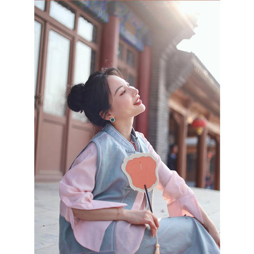 【抖音专属】发布会（圆领衬衣23710169-粉米） 商品图3