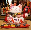 9寸富贵有余招财猫存钱罐（21*17*20）开业礼生日礼物 陶瓷存钱储蓄罐收银台开业 商品缩略图1