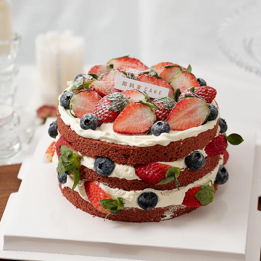 草莓裸蛋糕 商品图0