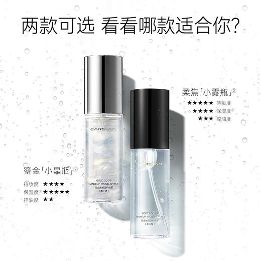 【卡姿兰Carslan】柔感/流金 定妆喷雾  商品图3