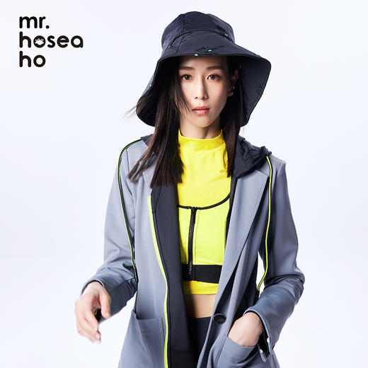 HOII/后益 Mr.HoseaHo刺绣宽版圆筒帽防晒帽[福利品] 商品图1