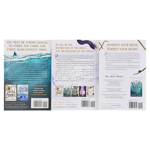 【中商原版】The Folk of the Air 三册套装 英文原版 残酷的王子 邪恶的国王 无足轻重的女王 青少年奇幻小说 霍莉·布莱克 商品图1