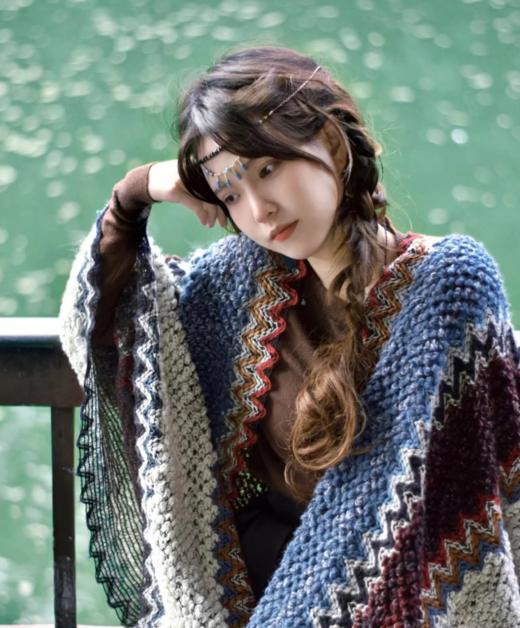 【满满温柔感】氛围感民族风软糯披肩，旅行出片神器【234-7】 商品图2