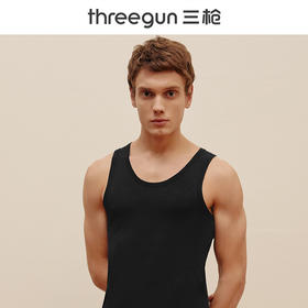 Threegun三枪【匠心系列-80支长绒棉】男士打底背心-30661A211