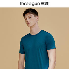 Threegun三枪 【净呼吸】圆领男士短袖T恤-23451A911
