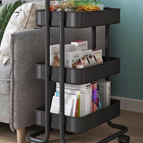 收纳小推车三层（下单请备注颜色）