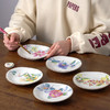 日本进口和蓝花语5入中盘家用陶瓷餐具蛋糕点心盘菜盘 商品缩略图1