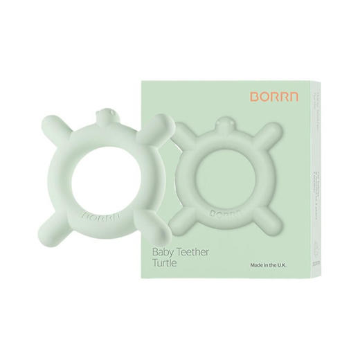 BORRN宝宝牙胶婴儿磨牙棒可水煮食品级硅胶牙咬胶玩具 商品图0