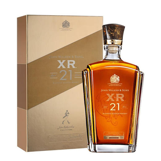 尊尼获加（JOHNNIE WALKER）甄选XR21年调配型威士忌750ml 苏格兰原装进口洋酒礼盒装高档送礼 尊尼获加甄选XR21年 商品图0