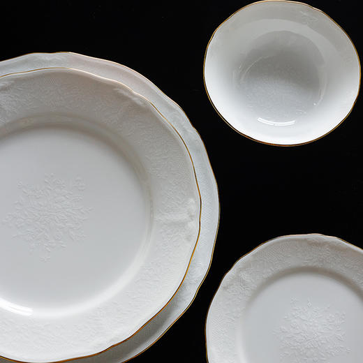 Noritake则武 PRINCESS BOUQUET浮雕蕾丝餐具套装家用组合乔迁礼 商品图1