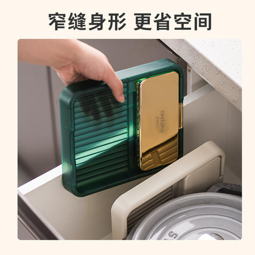自主设计 可折叠放锅盖置物架厨房锅铲汤勺多功能灶台面收纳架 商品图2