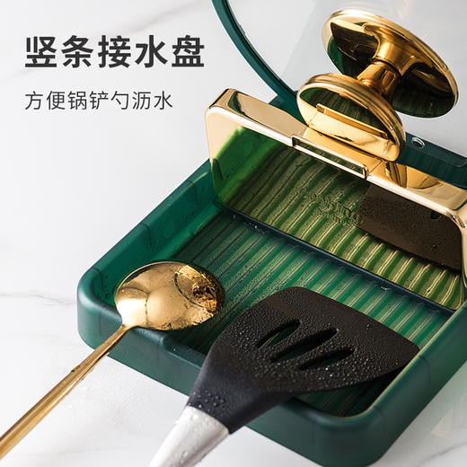 自主设计 可折叠放锅盖置物架厨房锅铲汤勺多功能灶台面收纳架 商品图4