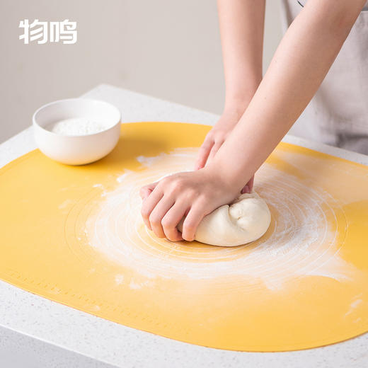 物鸣硅胶揉面垫 擀面杖 不锈钢切刀片家用食品级厨房面粉擀面垫烘焙1个 商品图1