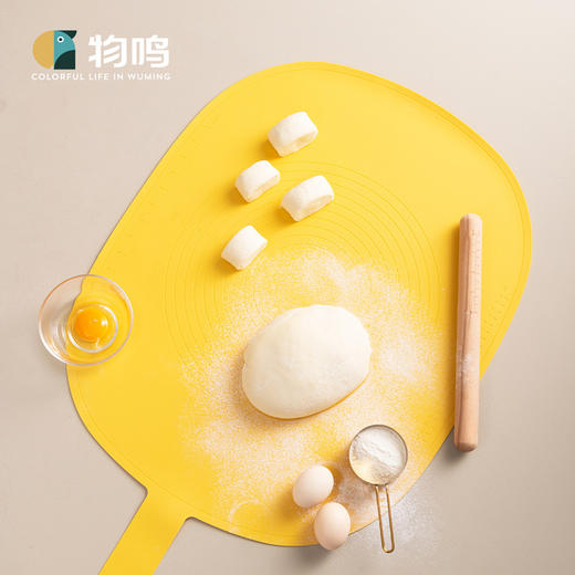 物鸣硅胶揉面垫 擀面杖 不锈钢切刀片家用食品级厨房面粉擀面垫烘焙1个 商品图0