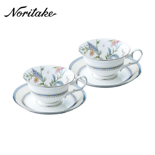 Noritake则武 JARDIN FLEURI骨瓷咖啡杯子精致下午茶具茶杯礼盒装 商品图5