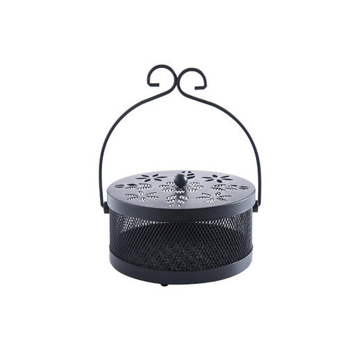 铁艺蚊香盒户外防火带盖可挂香炉多功能镂空蚊香盘1个 商品图4