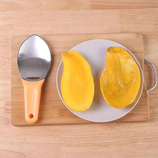 芒果切丁神器不锈钢开水果分割挖粒模具切块专用刀1个 商品图3