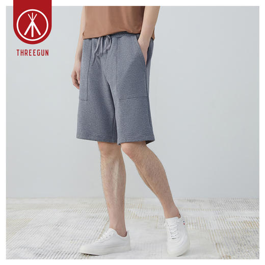 【积分兑换】Threegun三枪 【记忆棉】毛圈男士休闲短裤-61103B011 商品图3
