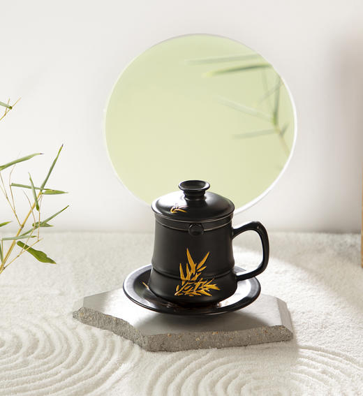 竹君子四件杯（含茶漏）190ml 商品图4