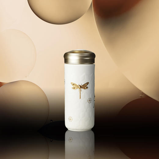 蜻投意合随身杯双层330ml 商品图0