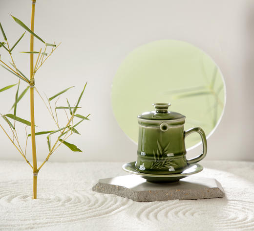 竹君子四件杯（含茶漏）190ml 商品图3