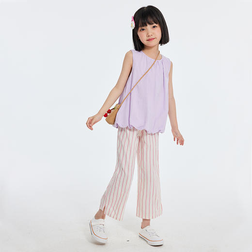 【抄底价清仓】2022龙之涵原创设计师款无袖面包服  全棉 三次高温水洗  简约气质款 女童无袖面包上衣 商品图8