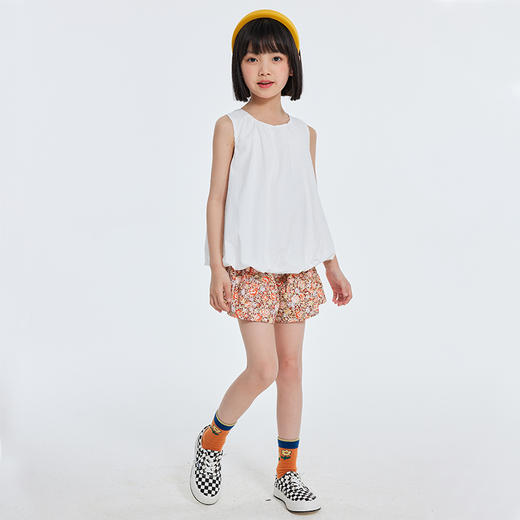 【抄底价清仓】2022龙之涵原创设计师款无袖面包服  全棉 三次高温水洗  简约气质款 女童无袖面包上衣 商品图5