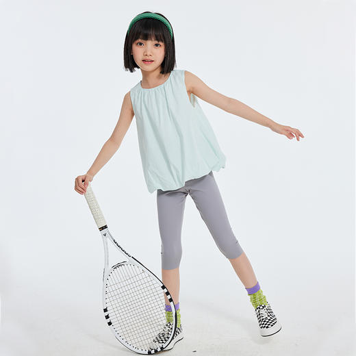 【抄底价清仓】2022龙之涵原创设计师款无袖面包服  全棉 三次高温水洗  简约气质款 女童无袖面包上衣 商品图11