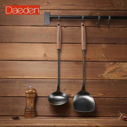 德国戴德 不锈钢长柄锅铲汤勺家用厨房炒菜铲子舀汤用勺镀钛厨具 商品图1