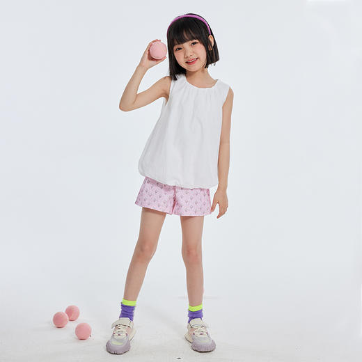 【抄底价清仓】2022龙之涵原创设计师款无袖面包服  全棉 三次高温水洗  简约气质款 女童无袖面包上衣 商品图7