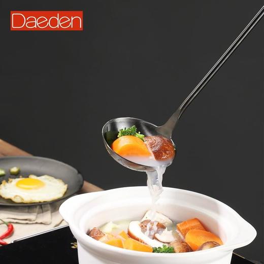 德国戴德 不锈钢长柄锅铲汤勺家用厨房炒菜铲子舀汤用勺镀钛厨具 商品图2
