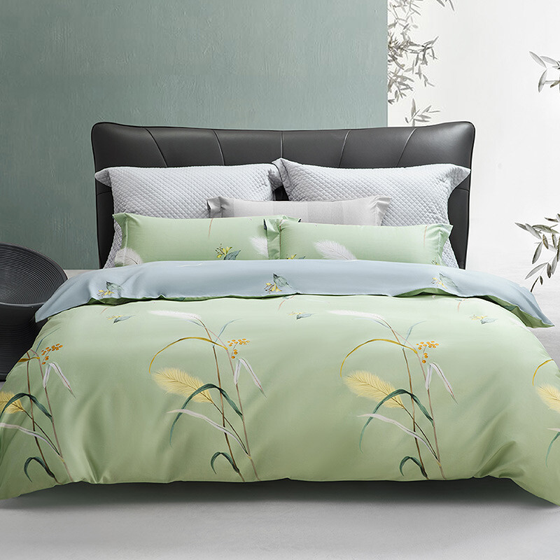 水星家纺 倩影摇曳 全棉抗菌AB版四件套200*230