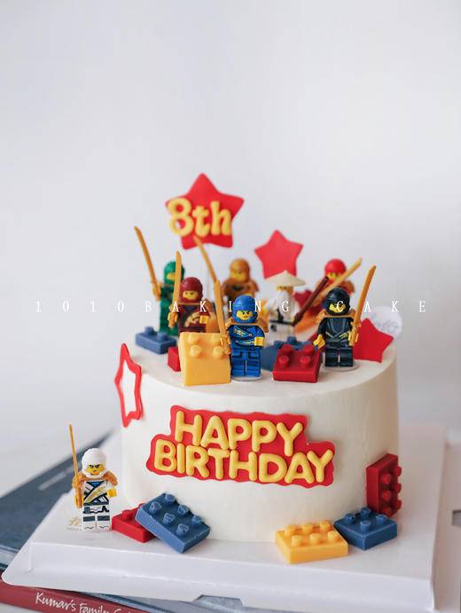 「乐高LEGO·幻影忍者」翻糖巧克力·100%动物奶油（附图6寸·提前3天预订） 商品图1