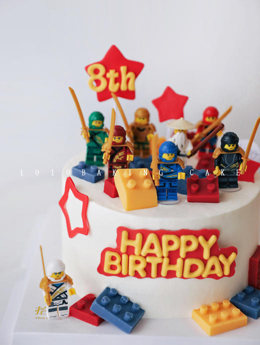 「乐高LEGO·幻影忍者」翻糖巧克力·100%动物奶油（附图6寸·提前3天预订） 商品图2