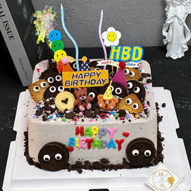 【奥利奥主题蛋糕】巧克力儿童生日蛋糕