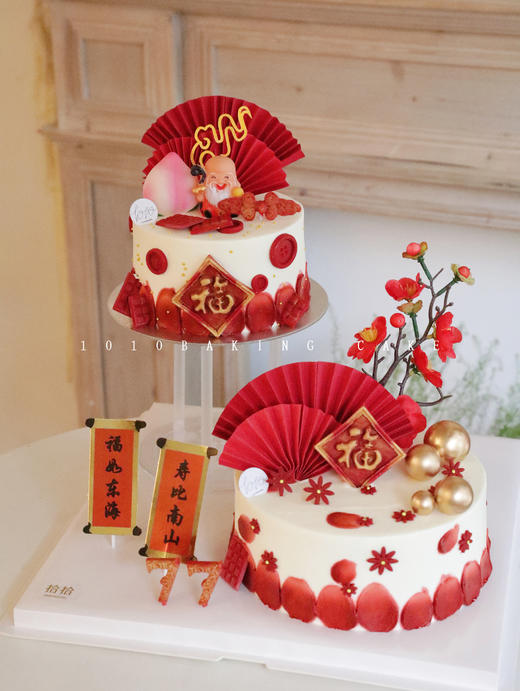 「福如东海·寿比南山」悬浮蛋糕·祝寿·100%动物奶油（附图6+8寸双层·提前48小时预订） 商品图3