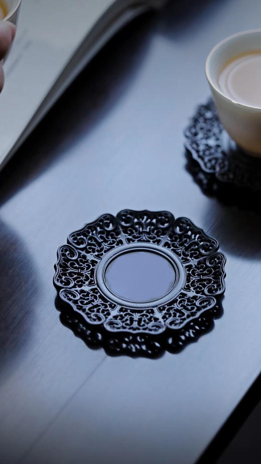 透雕缠枝莲纹杯垫  6个/套 商品图2